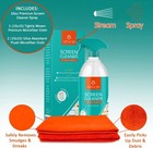 Screen Cleaner Spray Kit   16oz Large Bottle Tv Screen Cleaner Spray   2  15x15 