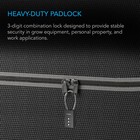 3-digit Combination Lock  Steel Wire Cable Loop  2-pack