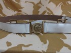 Repro 1870 Valise Pattern White Leather Waist Belt 24th Foot Zulu War
