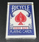Bicycle Poker 808 Gold Seal Traditionally Cut Blue Playing Cards Deck New Sealed