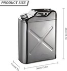 Stainless Steel Jerry Can 5 Gallon Water Can 20l Portable