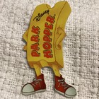 Disney  park Hopper Ticket Man  Promo Pin Button For Ticket Sellers rare 