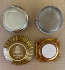 4 Vintage Las Vegas Casino Ashtrays 2 Golden Nugget  Ceasars Palace  Tropicana