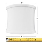 4x4x4 25 Down White Clip-on Sconce Half-shell Lampshade