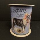 2006 Vtg Clarks Spool Sewing J p Coats Collectable 8  Tin  Girl  Dog  Sewing