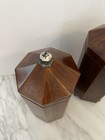 Maitland Smith Mahogany Wood Storage Trinket Box Container 925 Sterling Trim