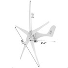 1200w 5 Blades Wind Turbine Generator Kit 12v Mppt Charger Controller Home Power