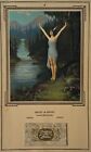 Rare 1929 R  Atkinson Fox Wanetah Indian Maiden Calendar Signed Dupre  Complete