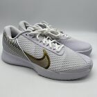 Nike Court Air Zoom Vapor Pro 2 Mens Size 10 Tennis Shoes White Gold Hf3632-100