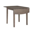 Hubbard Drop Leaf Graywash Wood 48 In  4-leg Dining Table Seats 4
