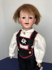 18    Antique German Bisque Genruder Heubach Doll  5686 Great Smile Compo Body  sf
