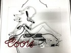 Coors Light Beer Mudflap Girl Acrylic 20  Neon Sign Bar Real Glass Club Artwork