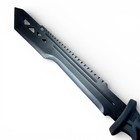 Szco 25    Tactical Black Machete Blade Sawback Survival Knife W  Sheath