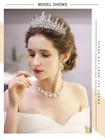 Ab Silver Wedding Tiara For Women Crystal Tiaras And Crowns For Women Wedding   