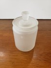Vintage Frosted Glass Apothecary Jar With Lid
