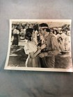 Vintage Movie Still Black   White Photo Man Woman Headband Flowers Native Dress