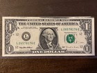 Rare Error 1995  1 Federal Reserve Note Ink Smear Over-inking Printing