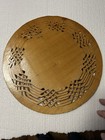 Romanian Folk Art Wooden Plate Bowl Hand Painted 10 75    Reticulated