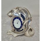 Linea Argenti Panther Silver-plated Wrapped Around Blue Clock Face W Roman Num