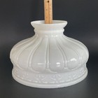 Vintage Aladdin Gwtw 10  Fitter White Hurricane Oil Or Electric Glass Lamp Shade