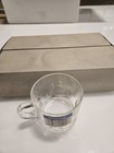 Arcoroc Hocking Clear Glass 5 Oz Coffee Cup Set 6 Mugs 3 1 2  Tall Vintage