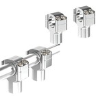 2 5  Chrome Handlebar Risers For Harley Softail Dyna Road King 1 0  1 25  Clamp