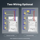 Moes Wifi Smart Light Switch Neutral Optional No Hub Tuya Alexa Google App Timer