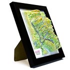 Glacier 3d Map National Park Decor Wall Art Gift Journey Interior Souvenir New