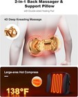 Back Massager With Heat-shiatsu Massagers For Neck And Shoulder Pain-3d Kneading