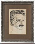  Albert Einstein Autographed Portrait By Hermann Struck With Coa By Jsa