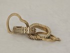 Omega Link Keychain Limited Edition Gold Tone Heart Ring Lightweight Custom 