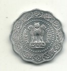 High Grade Bu 1975 India 10 Paise Coin-strong Luster-dec477