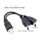 Usb 2 0 A Male To 2 Dual Usb Female Jack Y Splitter Hub Power Cord Adapter Cable