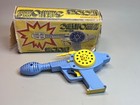 Old Vintage Soviet Space Gun Pistol Signal Blaster Plastic Toy Battery Op  W box