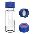 1000pcs Lab 2ml Autosampler Vials caps Clear Glass Bottle 9-425 Screw Thread Top
