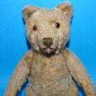 Vintage 1950s Steiff Tan Mohair Teddy Bear 9    No Button Brown Stitched Nose Mcm