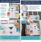 White Hiccapop Hanging Diaper Organizer For Changing Table  Crib  Wall