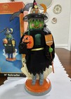 2001 Kurt Adler Nanette Hilton Wooden 14  Wanda Witch Nutcracker In Box