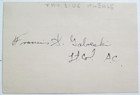 Francis Gabreski Ww Ii Fighter Pilot Ace-34 Kills War Dated Signed Card