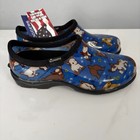 Sloggers Nwt Goat Print Barn Chore Gardening Rain Shoes Slip On Clogs Blue Sz 8