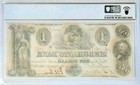 1852  1 Merchants Bank Washington Dc Obsolete Note Pcgs 64 Choice Unc