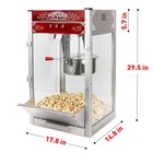 Commercial Popcorn Maker Machine 16oz Kettle Countertop Popper Large Style Red