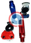 Coiled Air Line Hose Kit With Glad Hands   Aluminum Handles 15ft 40 In Lead
