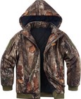 Kids Winter Camo Hunting Jacket  Silent Cold-weather Coat For Boys   Girls