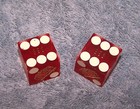 Vintage  golden Nugget  Casino Dice  Las Vegas With Matching Numbers  892
