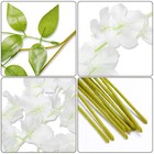 Ezflowery 24 Pack 3 6 Feet Artificial Wisteria Vine Hanging Flowers Garland Silk