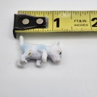 Handmade Miniature White Cat Figurine Kitten Animal Toy Collectible 1 Inch Small