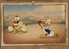 Disney Donalds Golf Game Courvoisier Original Cel And Background 1938