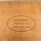 Kingsley Machine Co  24 Pt Keynote Caps Type Set In Wooden Box Printing Block
