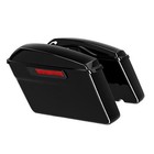 Hard Saddlebags Saddle Bags W  Black Conversion Brackets Fit For Harley Softail